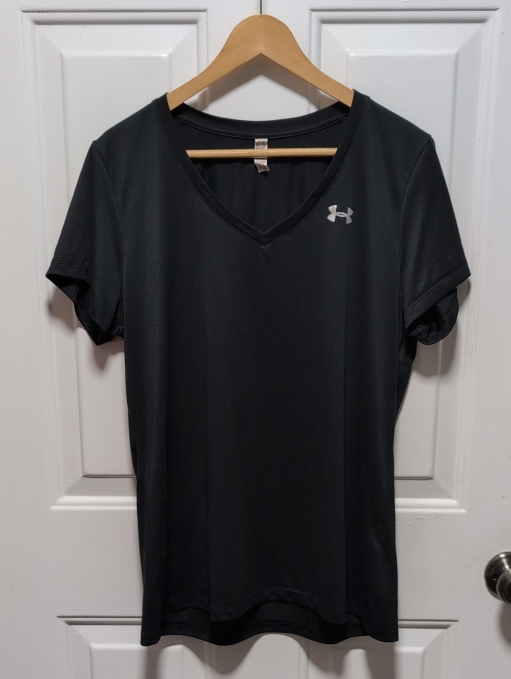 Under Armour Black V-Neck Short Sleeve Performance Tee